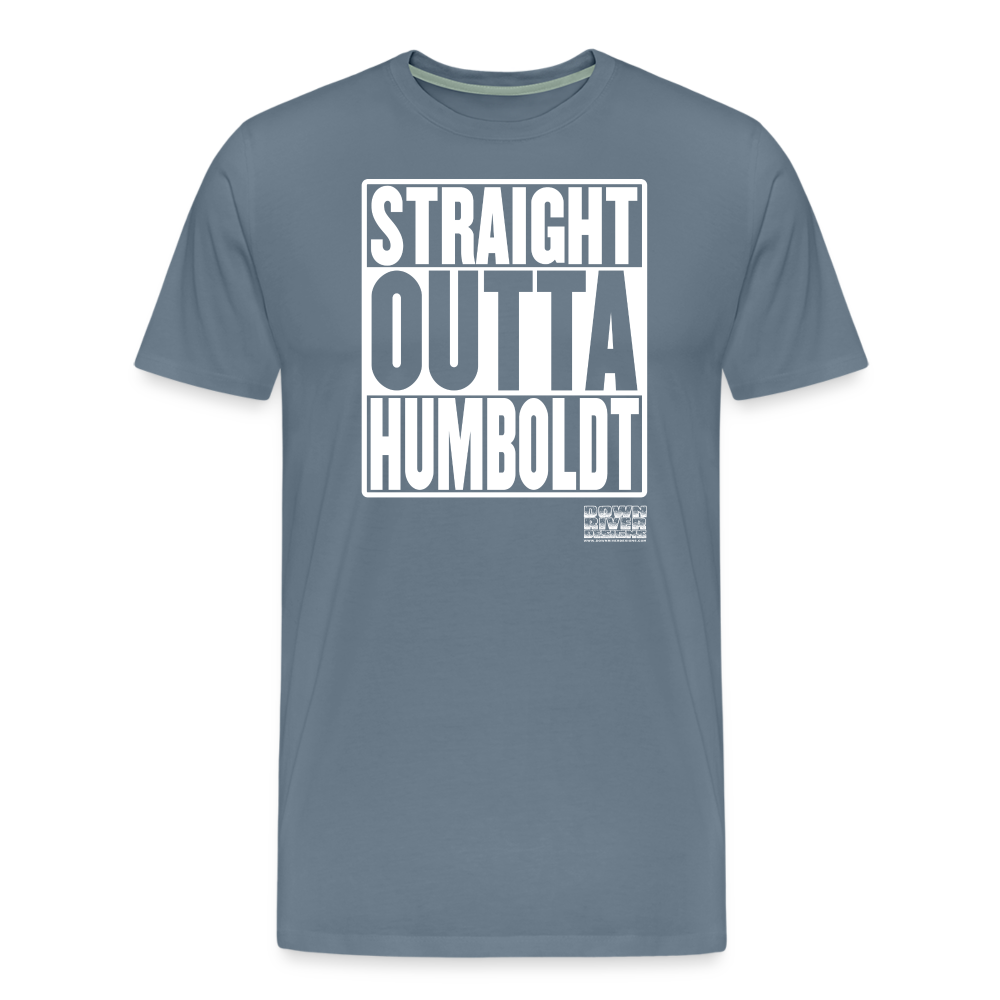 Straight Outta Humboldt Men's Premium T-Shirt - steel blue