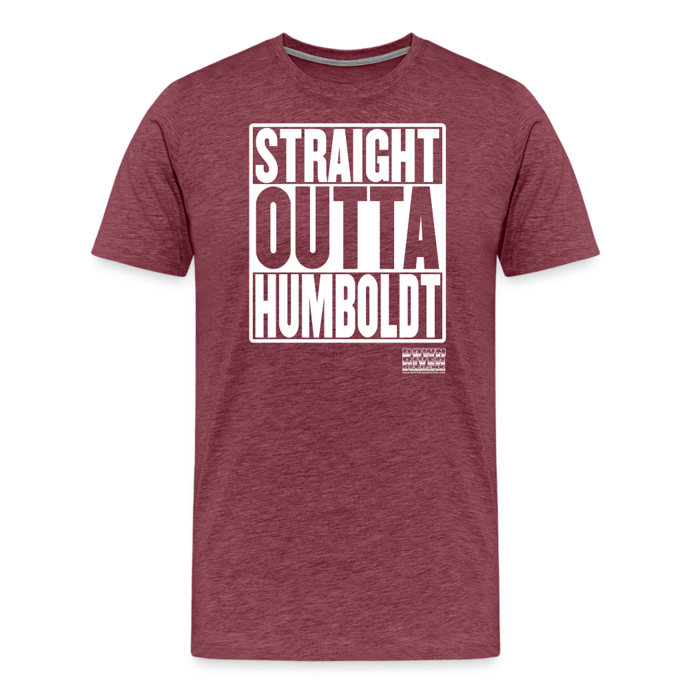 Straight Outta Humboldt Men's Premium T-Shirt - heather burgundy