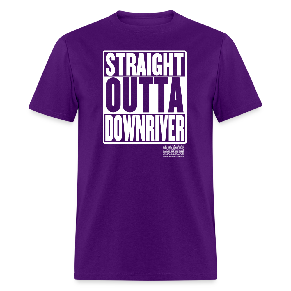 Straight Outta Downriver Unisex Classic T-Shirt - purple