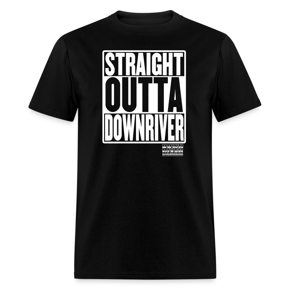 Straight Outta Downriver Unisex Classic T-Shirt - black