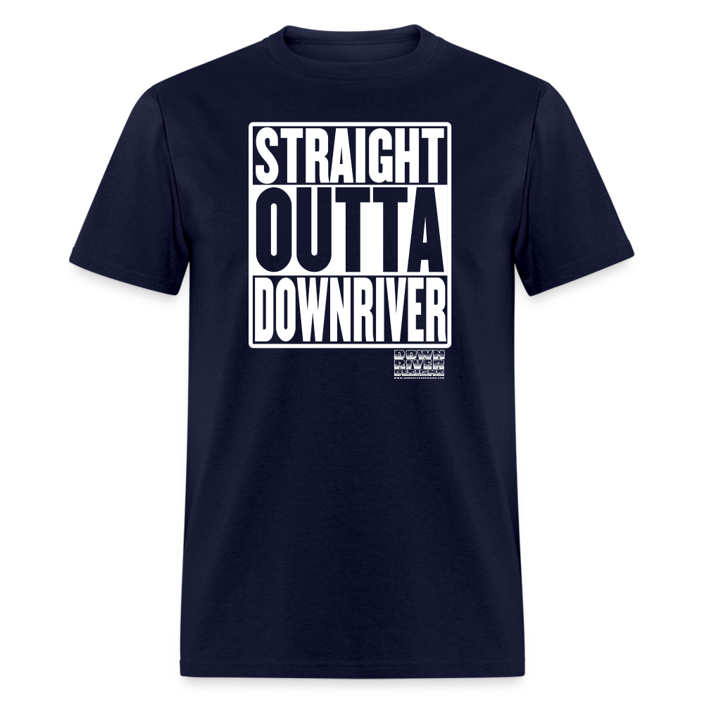 Straight Outta Downriver Unisex Classic T-Shirt - navy