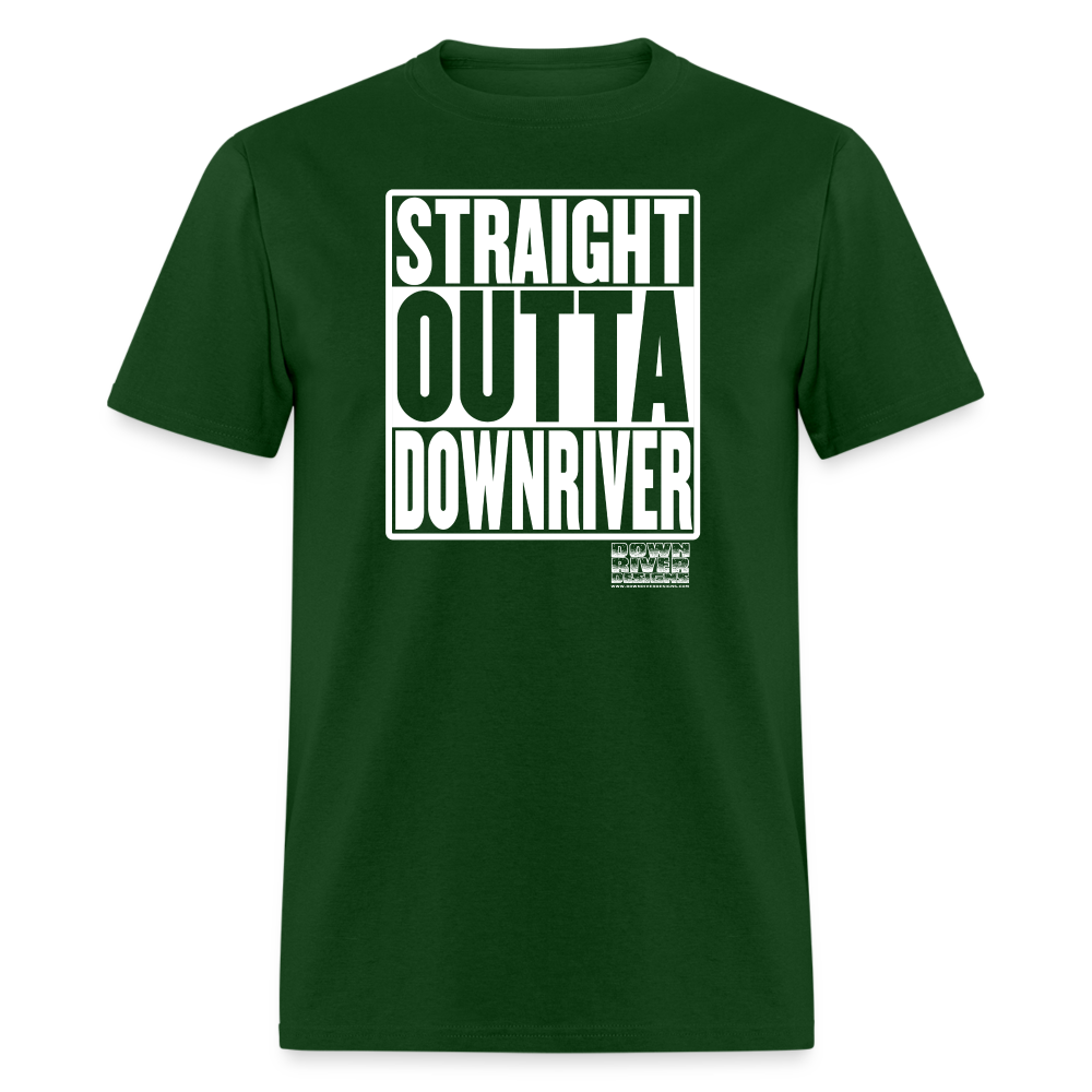 Straight Outta Downriver Unisex Classic T-Shirt - forest green