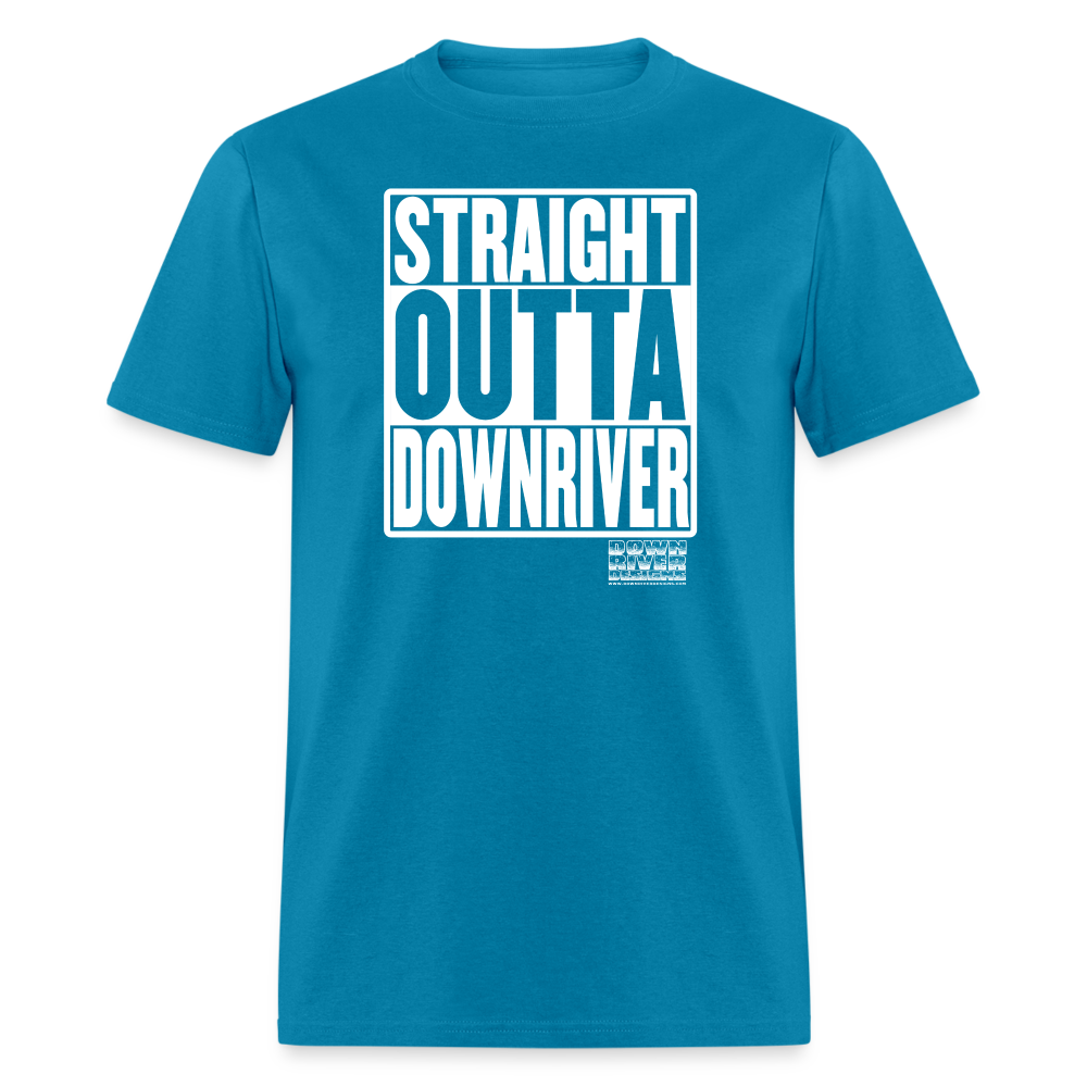 Straight Outta Downriver Unisex Classic T-Shirt - turquoise