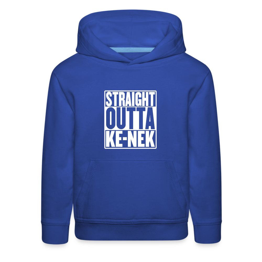 Straight Outta Ke-nek Kids‘ Premium Hoodie - royal blue