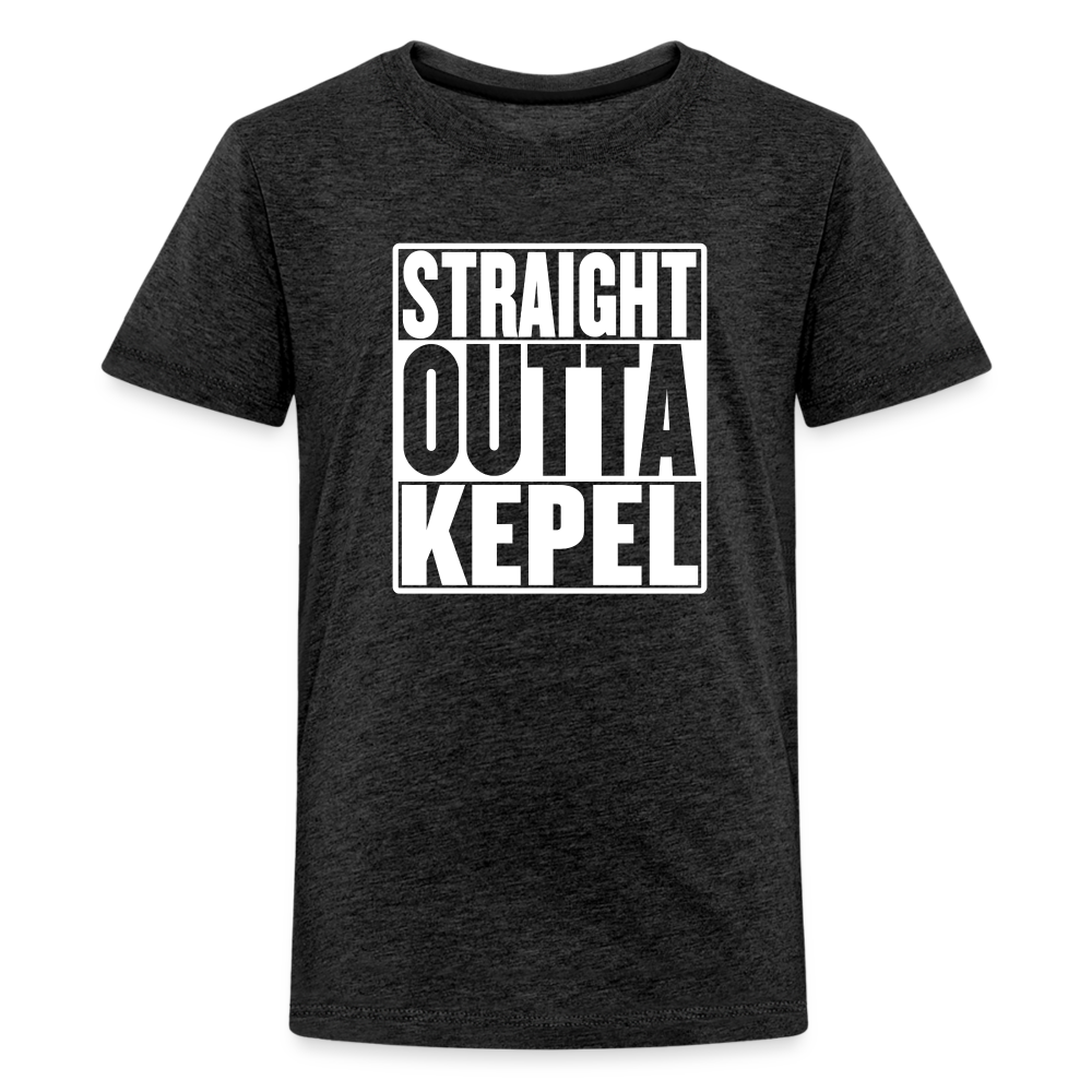 Straight Outta Kepel Kids' Premium T-Shirt - charcoal grey