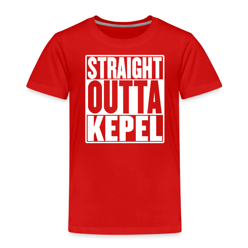 Straight Outta Kepel Toddler Premium T-Shirt - red