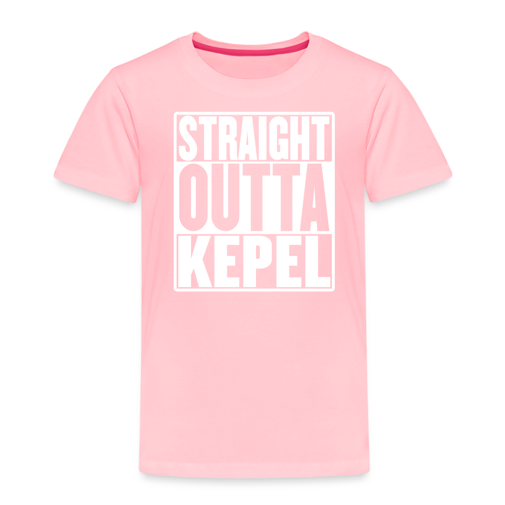 Straight Outta Kepel Toddler Premium T-Shirt - pink