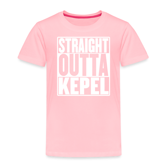 Straight Outta Kepel Toddler Premium T-Shirt - pink