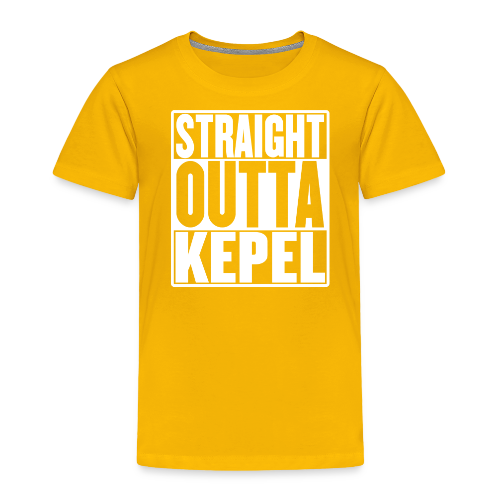Straight Outta Kepel Toddler Premium T-Shirt - sun yellow