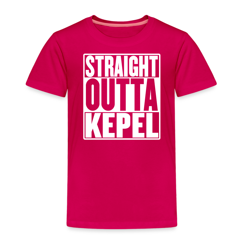 Straight Outta Kepel Toddler Premium T-Shirt - dark pink