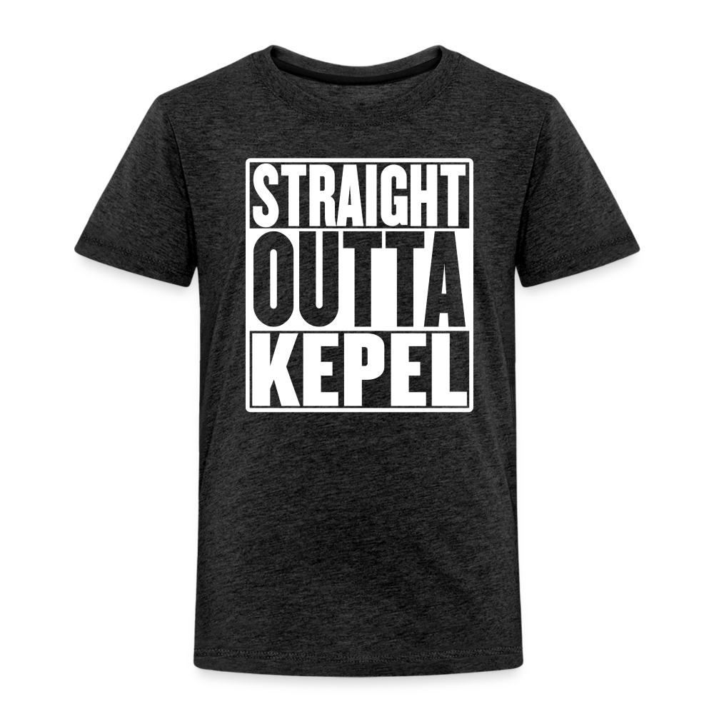 Straight Outta Kepel Toddler Premium T-Shirt - charcoal grey