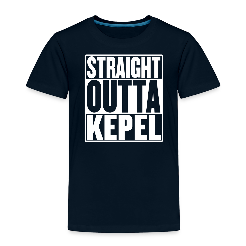 Straight Outta Kepel Toddler Premium T-Shirt - deep navy