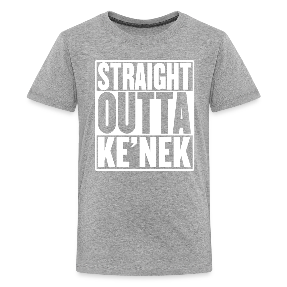 Straight Outta Ke’nek Kids' Premium T-Shirt - heather gray