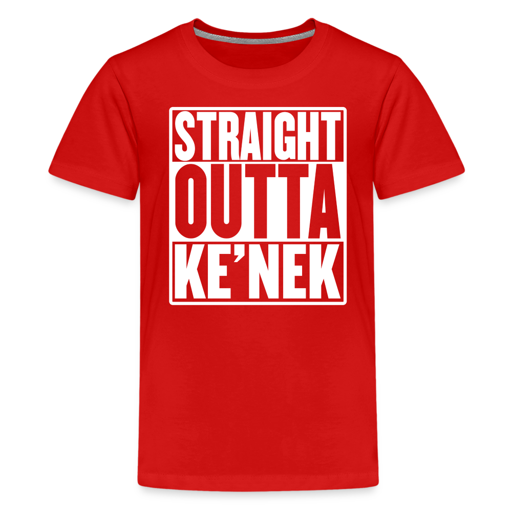 Straight Outta Ke’nek Kids' Premium T-Shirt - red