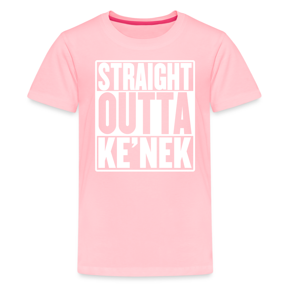 Straight Outta Ke’nek Kids' Premium T-Shirt - pink