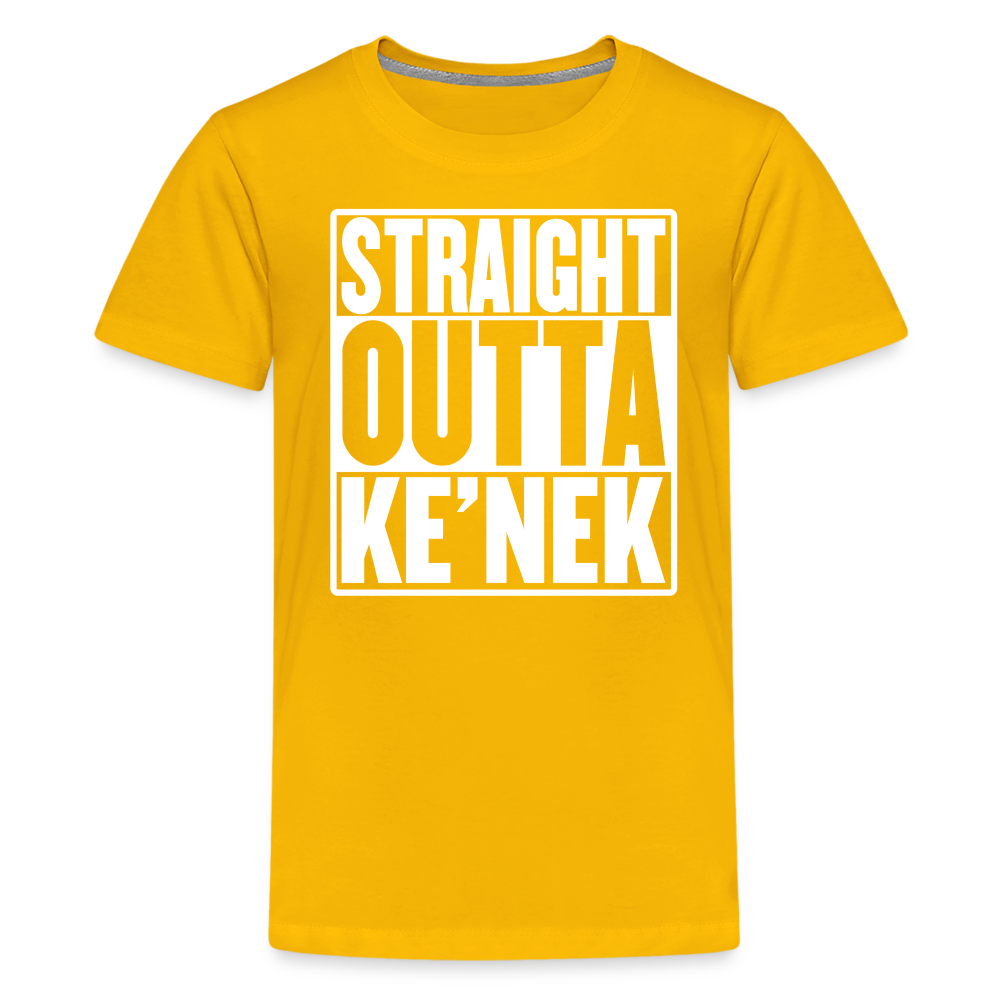 Straight Outta Ke’nek Kids' Premium T-Shirt - sun yellow