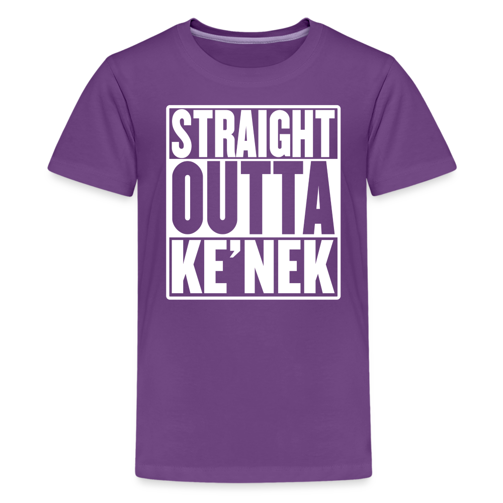 Straight Outta Ke’nek Kids' Premium T-Shirt - purple