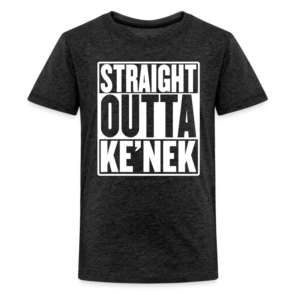 Straight Outta Ke’nek Kids' Premium T-Shirt - charcoal grey