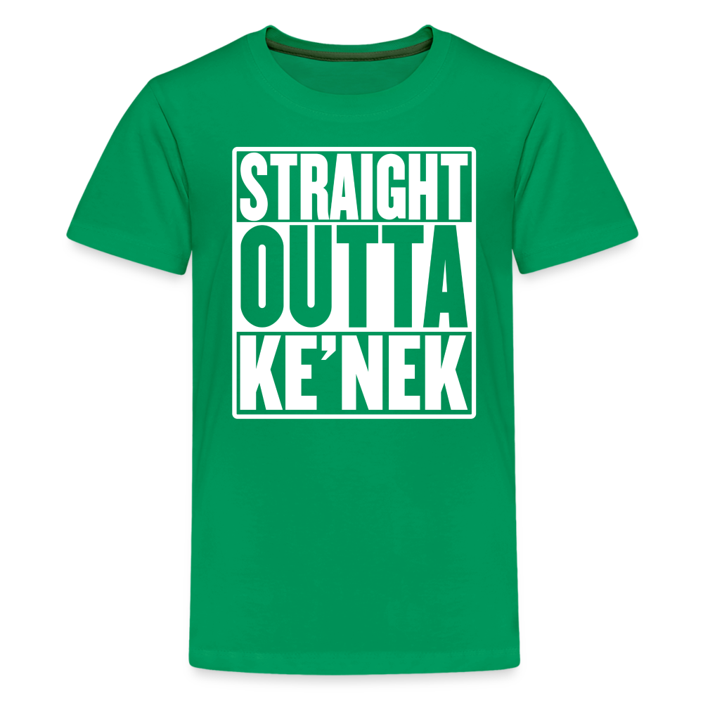 Straight Outta Ke’nek Kids' Premium T-Shirt - kelly green