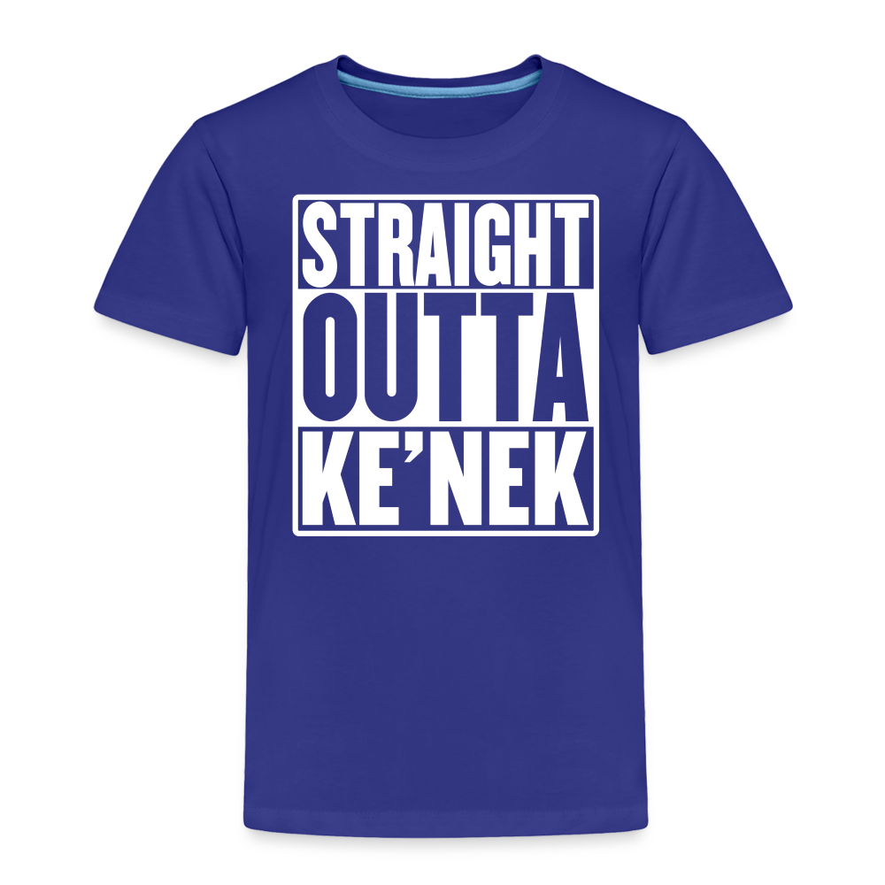 Straight Outta Ke’nek Toddler Premium T-Shirt - royal blue
