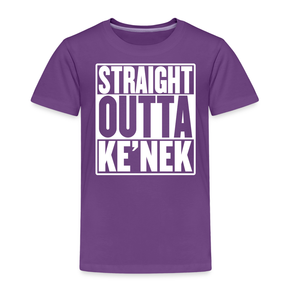 Straight Outta Ke’nek Toddler Premium T-Shirt - purple