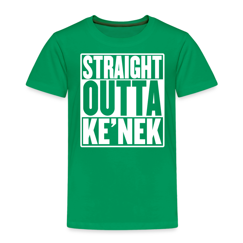 Straight Outta Ke’nek Toddler Premium T-Shirt - kelly green