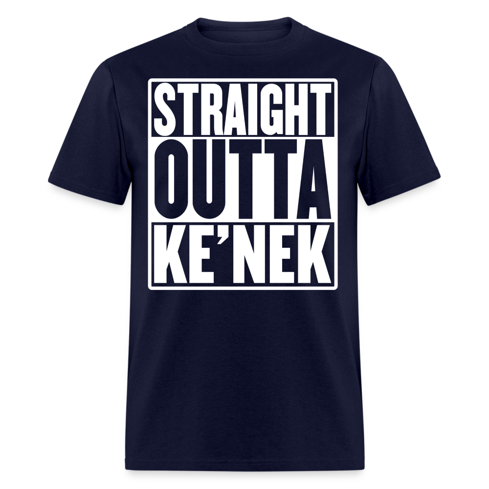 Straight Outta Ke’nek Unisex Classic T-Shirt - navy