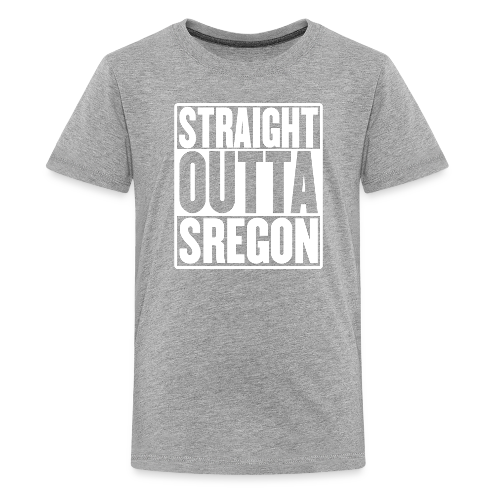 Straight Outta Sregon Kids' Premium T-Shirt - heather gray