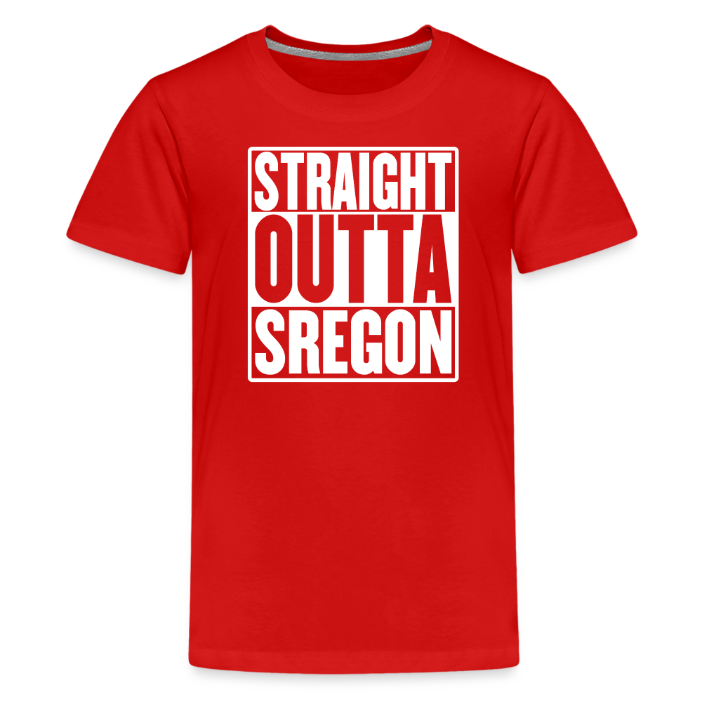 Straight Outta Sregon Kids' Premium T-Shirt - red