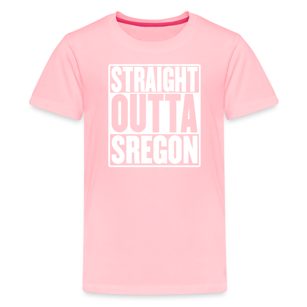 Straight Outta Sregon Kids' Premium T-Shirt - pink
