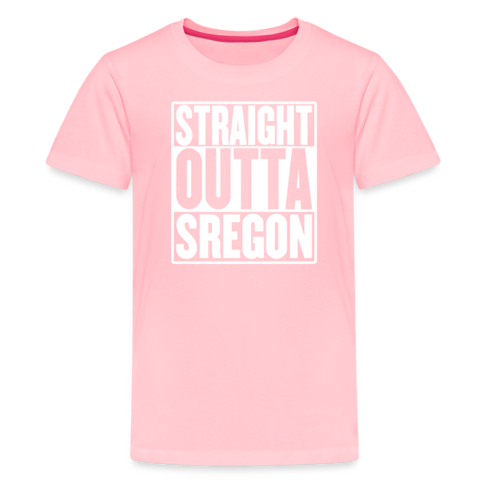 Straight Outta Sregon Kids' Premium T-Shirt - pink