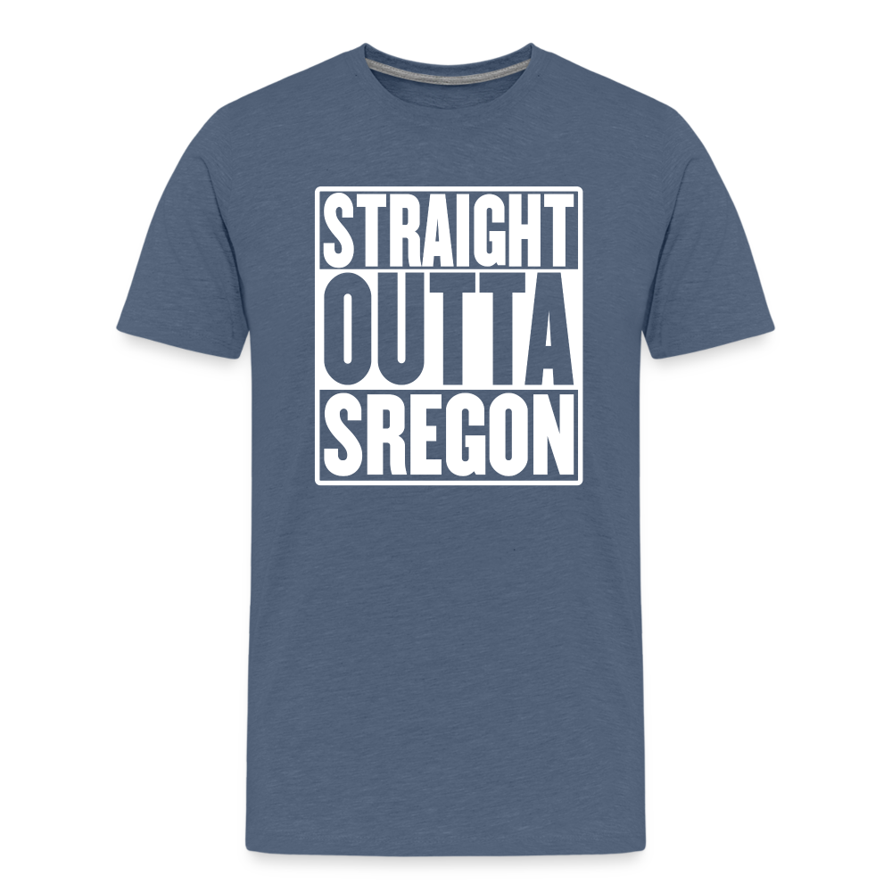 Straight Outta Sregon Kids' Premium T-Shirt - heather blue