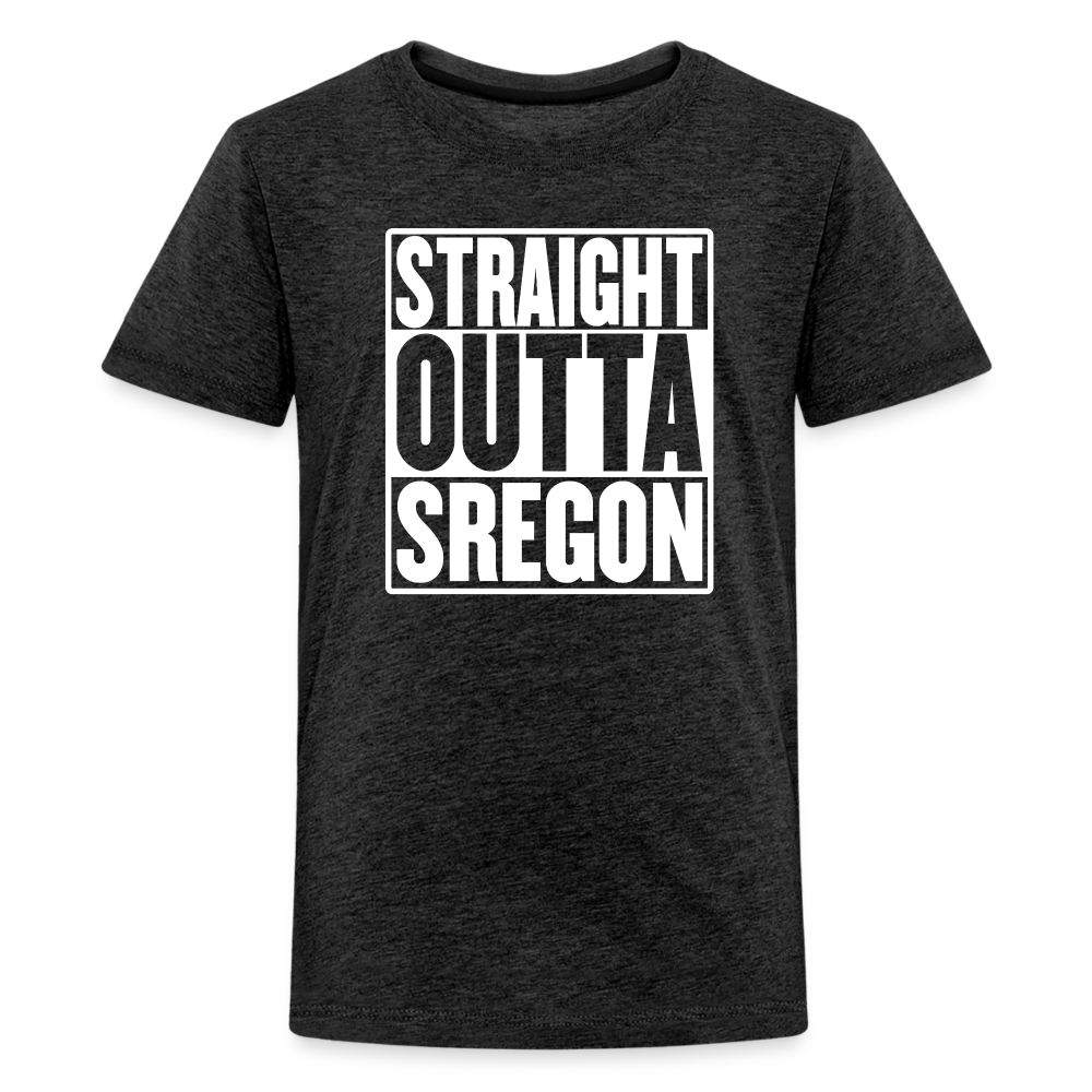 Straight Outta Sregon Kids' Premium T-Shirt - charcoal grey