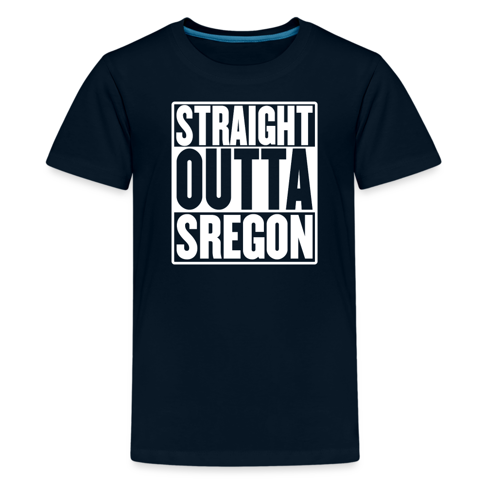 Straight Outta Sregon Kids' Premium T-Shirt - deep navy
