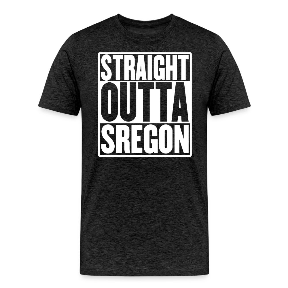 Straight Outta Sregon Men's Premium T-Shirt - charcoal grey