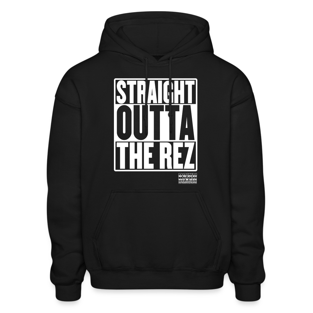 Straight Outta The Rez Men’s Premium Hoodie - black
