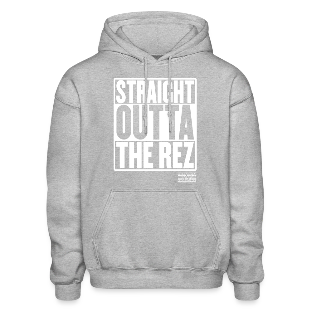 Straight Outta The Rez Men’s Premium Hoodie - heather gray