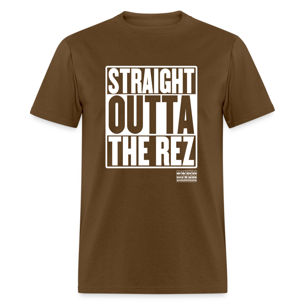 Straight Outta The Rez Unisex Classic T-Shirt - brown