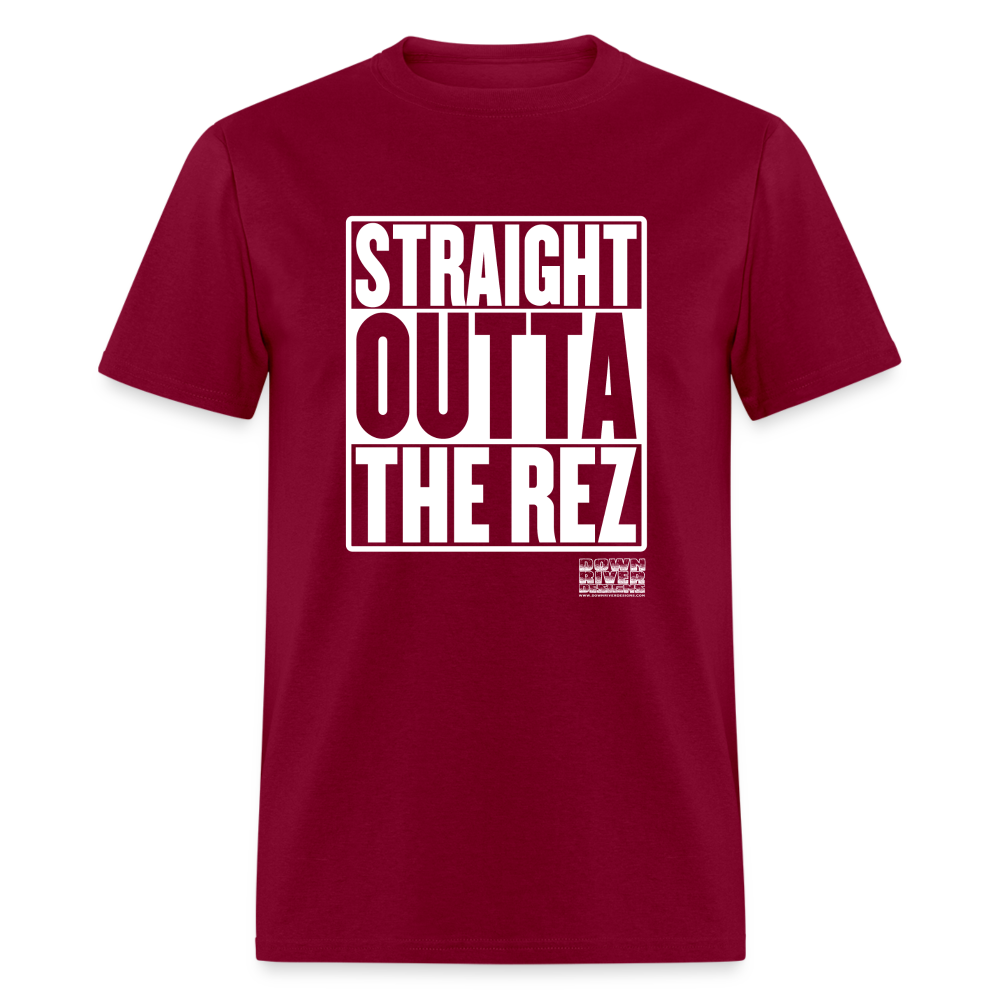 Straight Outta The Rez Unisex Classic T-Shirt - burgundy