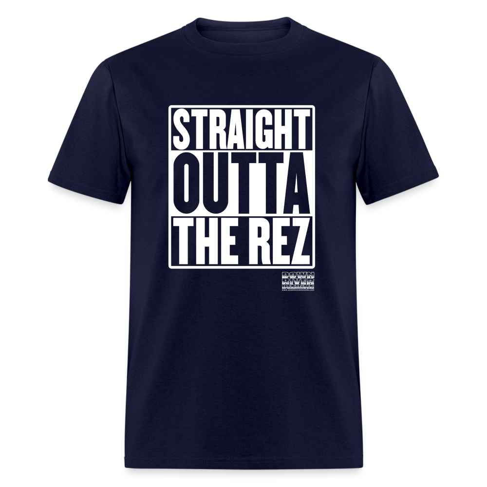 Straight Outta The Rez Unisex Classic T-Shirt - navy