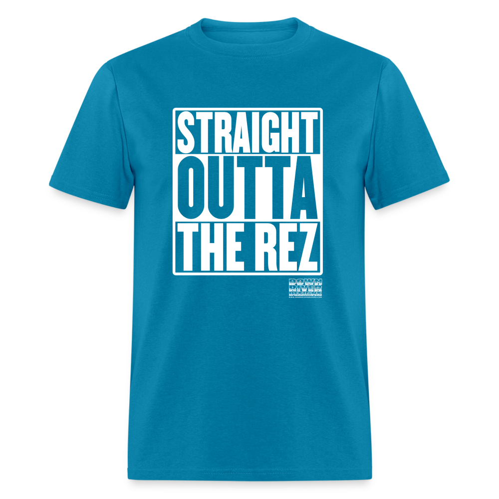 Straight Outta The Rez Unisex Classic T-Shirt - turquoise