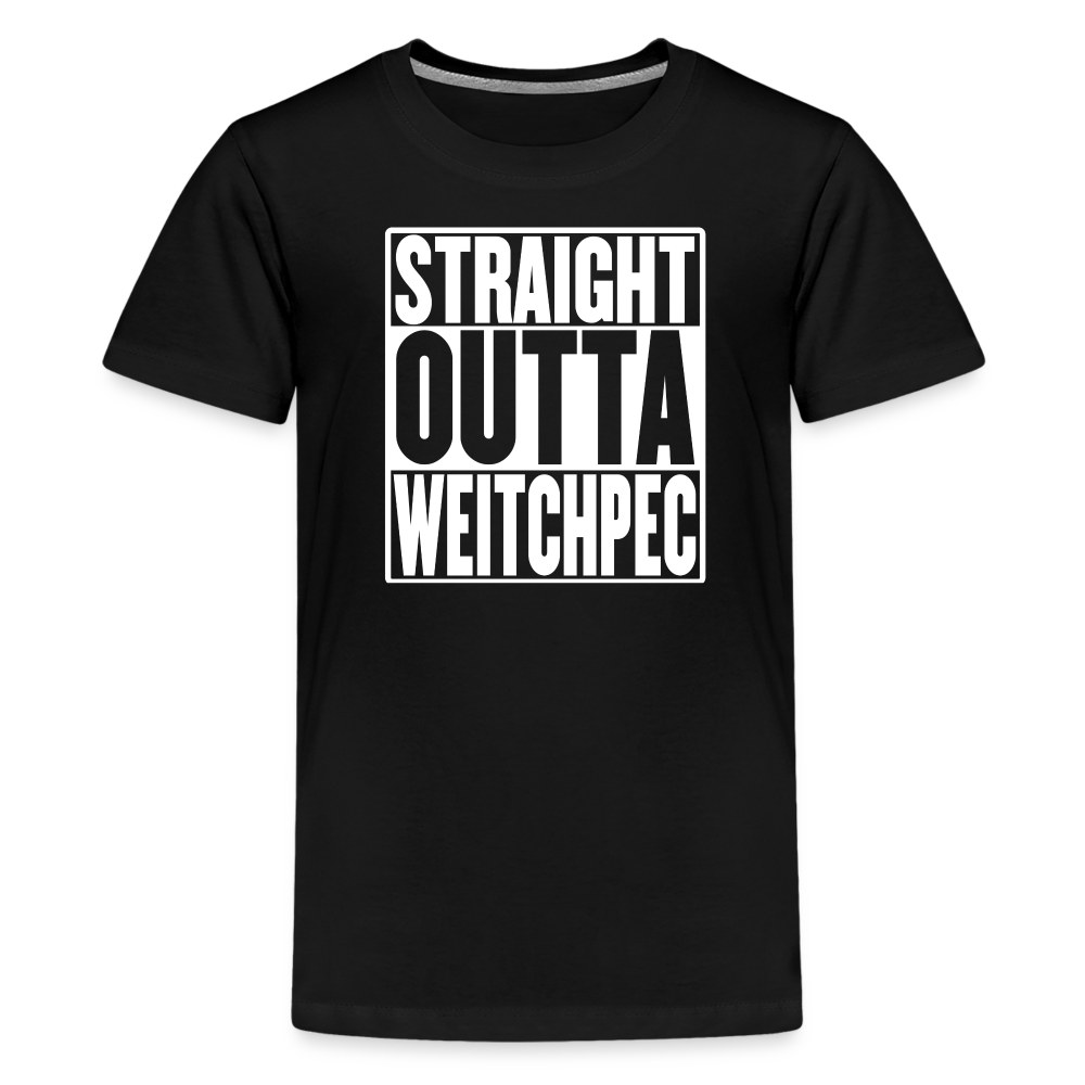 Straight Outta Weitchpec Kids' Premium T-Shirt - black
