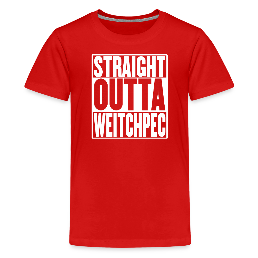 Straight Outta Weitchpec Kids' Premium T-Shirt - red