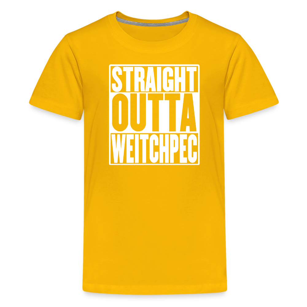 Straight Outta Weitchpec Kids' Premium T-Shirt - sun yellow