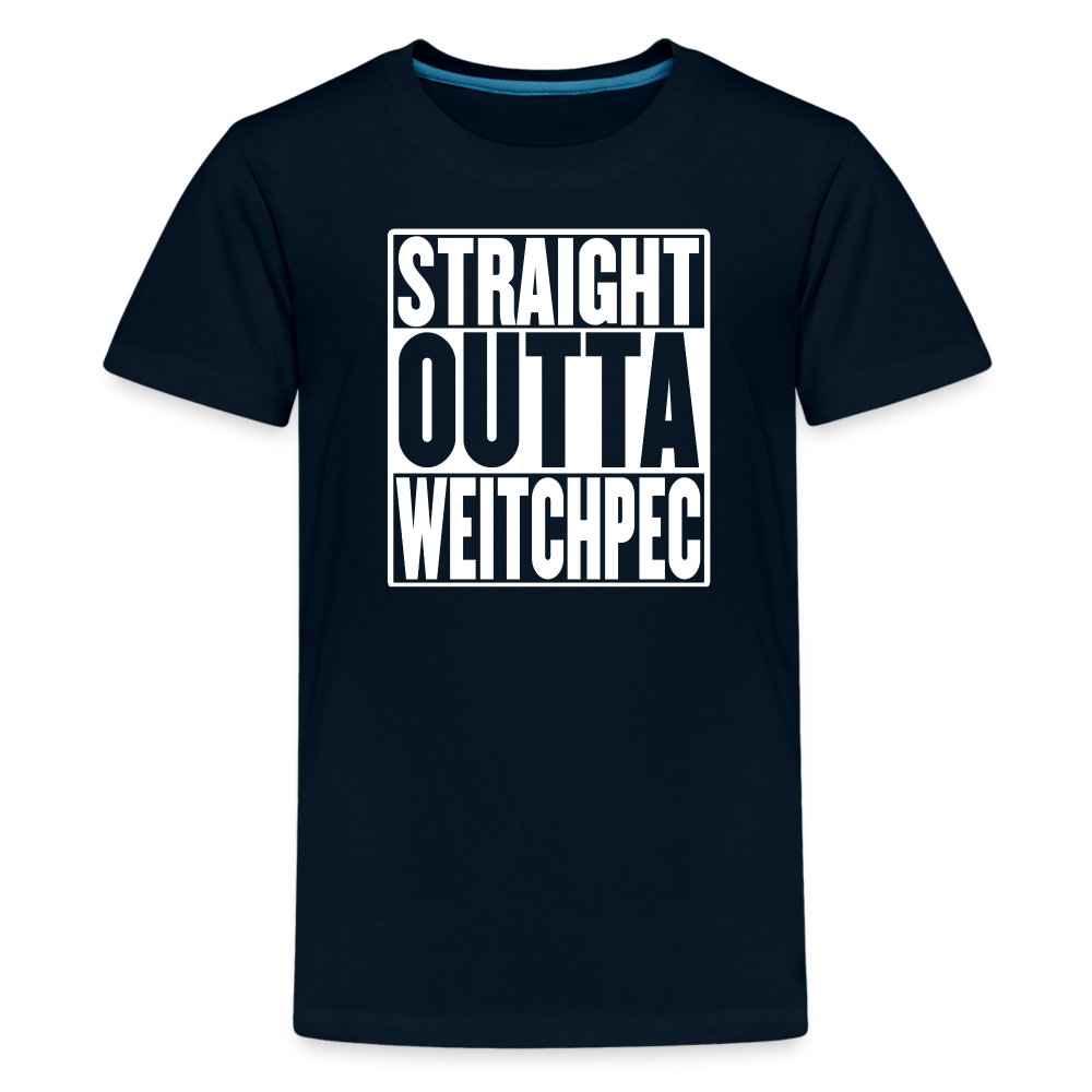 Straight Outta Weitchpec Kids' Premium T-Shirt - deep navy