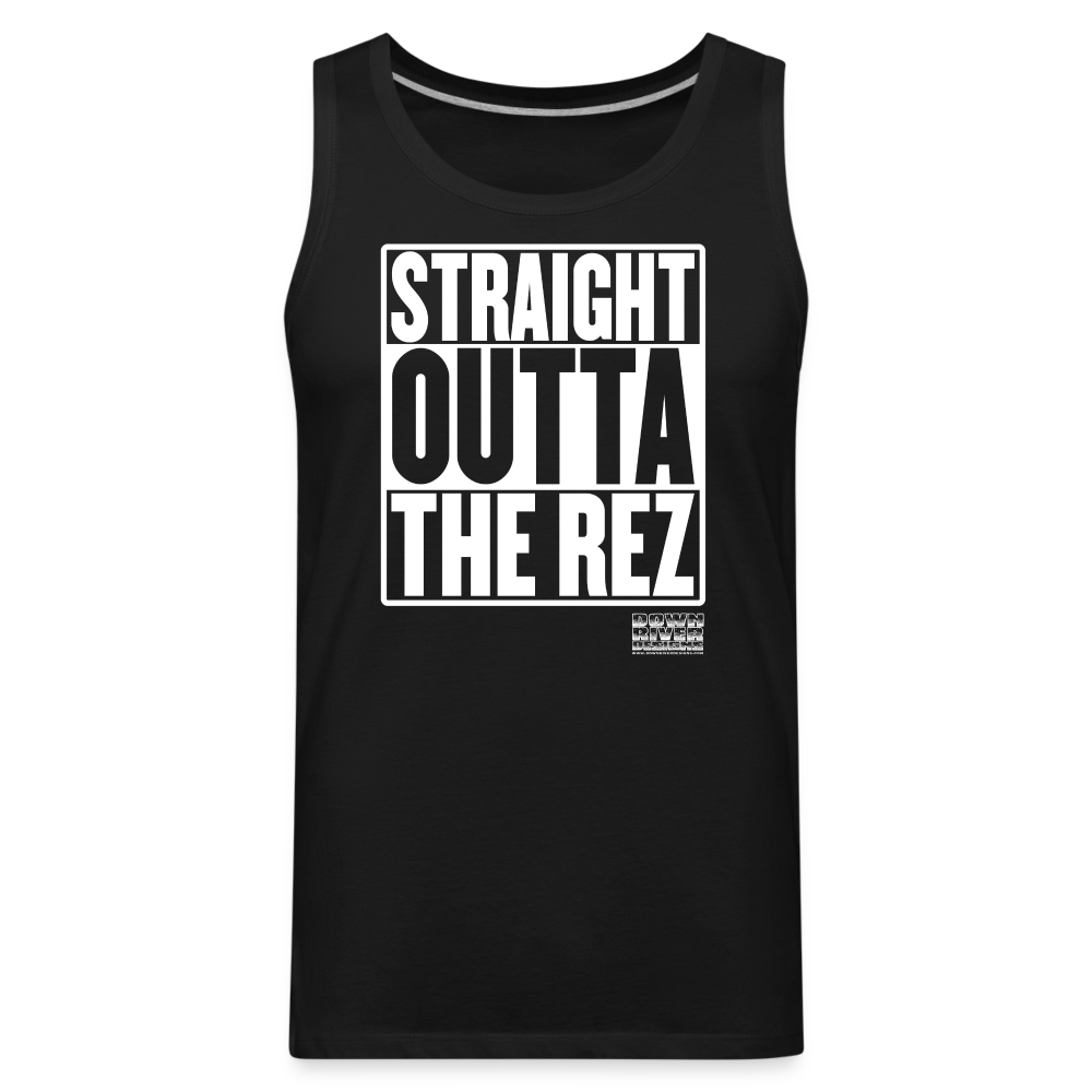 Straight Outta The Rez Men’s Premium Tank - black