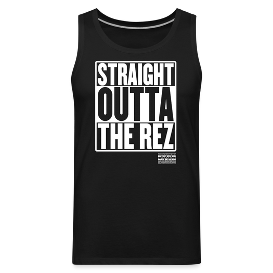 Straight Outta The Rez Men’s Premium Tank - black