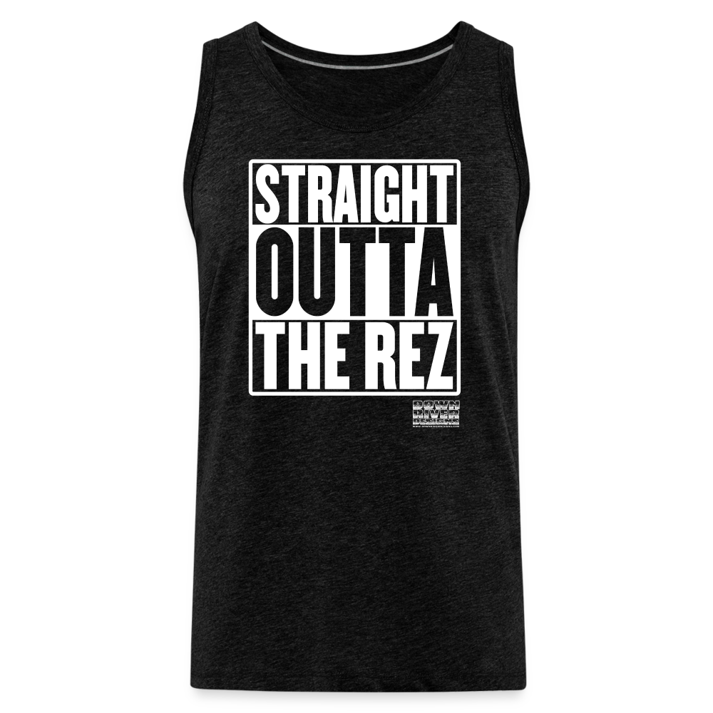 Straight Outta The Rez Men’s Premium Tank - charcoal grey