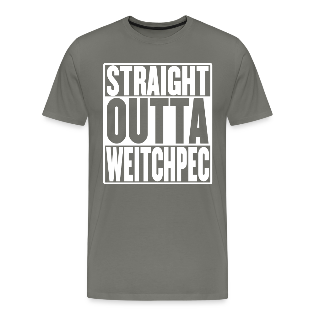 Straight Outta Weitchpec Men's Premium T-Shirt - asphalt gray