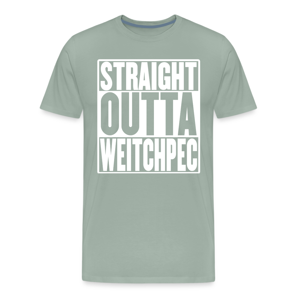Straight Outta Weitchpec Men's Premium T-Shirt - steel green